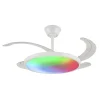 Ventilador retráctil P&B Melody S blanco RGB 41-92 cm