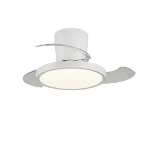 Ventilador retráctil P&B Melody XS Base blanco LED 30-68 cm