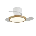 Ventilador retráctil P&B Melody XS Base blanco madera LED 30-68 cm
