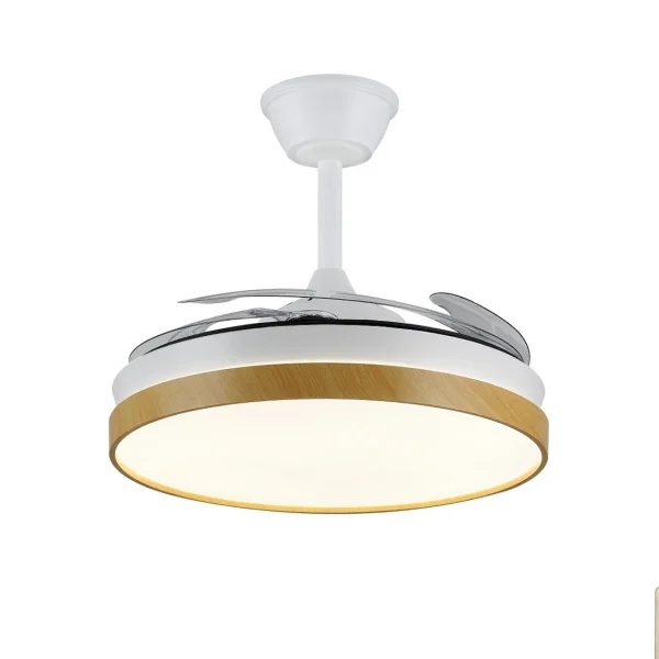 ventilador-techo-retractil-p&b-mina-l-led-motor-dc-blanco-y-pb80816 Ventilador retráctil P&B Mina L blanco madera LED 40-92 cm