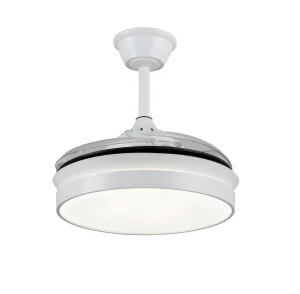 ventilador-techo-retractil-p&b-mina-s-led-motor-dc-4-aspas-blanco-pb80711 Ventilador retráctil P&B Mina S blanco LED 40-92 cm
