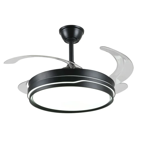 ventilador-techo-retractil-p&b-selina-l-led-motor-dc-4-aspas-negro-pb70224 Ventilador retráctil P&B Selina L negro LED 50-108 cm