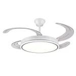 Ventilador retráctil P&B Stella L blanco LED 50-108 cm