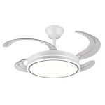 Ventilador retráctil P&B Stella S blanco LED 40-92 cm