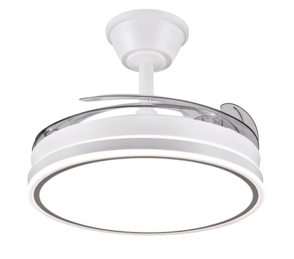 ventilador-techo-retractil-p&b-stella-s-led-motor-dc-blanco-pb50511 Ventilador retráctil P&B Stella S blanco LED 40-92 cm