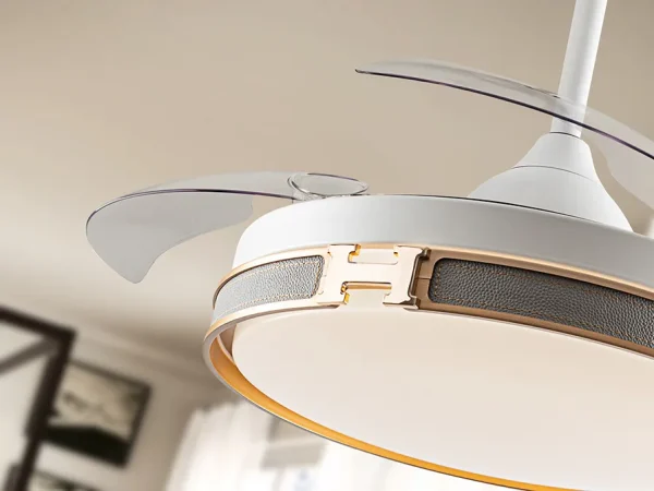 ventilador-techo-retractil-schuller-heron-led-mando-motor-dc-blanco-oro-175180d Ventilador retráctil schuller Herón blanco oro LED 50-106 cm