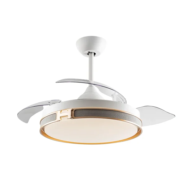 ventilador-techo-retractil-schuller-heron-led-motor-dc-3-aspas-blanco-oro-175180d Ventilador retráctil schuller Herón blanco oro LED 50-106 cm
