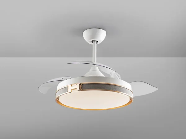 ventilador-techo-retractil-schuller-heron-led-motor-dc-blanco-oro-175180d Ventilador retráctil schuller Herón blanco oro LED 50-106 cm