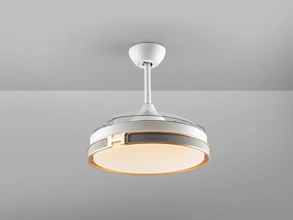 ventilador-techo-retractil-schuller-heron-led-motor-dc-mando-blanco-oro-175180d Ventilador retráctil schuller Herón blanco oro LED 50-106 cm