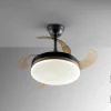Ventilador schuller Vento Mini negro bronce LED 40-90 cm