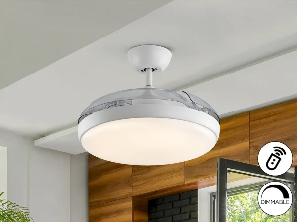 ventilador-techo-retractil-schuller-venturi-led-motor-dc-mando-blanco-169523 Ventilador retráctil schuller Venturi blanco LED 50-106 cm