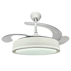 ventilador-techo-retractil-sunaca-cordoba-led-motor-dc-4-aspas-blanco Ventilador de techo retráctil Sunaca Cordoba blanco oro LED 48-112 cm