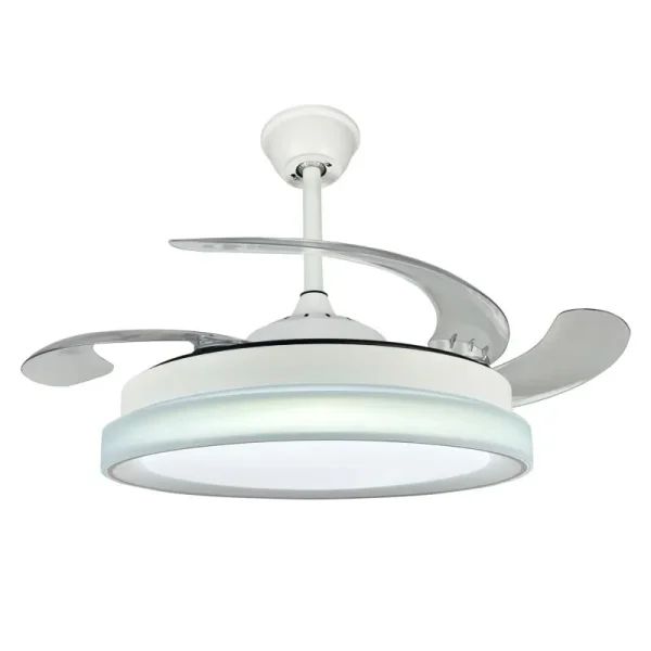 Ventilador de techo retráctil Sunaca Linares blanco LED 51-112 cm