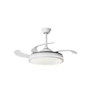 ventilador-techo-retractil-sunaca-moralla-led-motor-dc-4-aspas-blanco Ventilador de techo retráctil Sunaca Moralla blanco LED 49-108 cm
