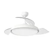 Ventilador de techo retráctil Zioneled blanco motor DC y luz LED