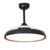 ventilador-techo-retractil-zioneled-kant-led-motor-dc-negro-vt-kant-nm-nk Ventilador retráctil Zioneled Kant negro luz LED 55-107 cm