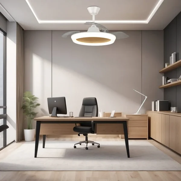 ventilador-techo-retractil-zioneled-magno-led-motor-dc-mando-blanco-vt-magno-bm-nk Ventilador retractil Zioneled Magno blanco luz LED 50-107 cm
