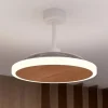 Ventilador de techo retráctil Zioneled Platon blanco madera
