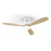 Ventilador schuller Siroco blanco madera LED 132 cm