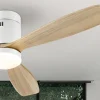 Ventilador schuller Siroco blanco madera LED 132 cm