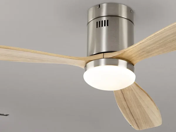 ventilador-techo-schuller-siroco-led-motor-dc-niquel-madera-clara-329521d Ventilador schuller Siroco níquel madera LED 132 cm