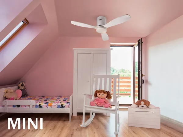 Ventilador de techo schuller Siroco Mini blanco LED 107 cm
