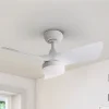 Ventilador de techo schuller Tropic blanco LED 76 cm