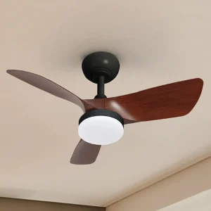 ventilador-techo-schuller-tropic-led-motor-dc-3-aspas-nogal-319614 Ventilador de techo schuller Tropic negro nogal LED 76 cm