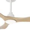 Ventilador de techo Sulion Carla 91 blanco madera LED motor DC