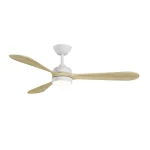 Ventilador de techo Sulion Tonda blanco Pino LED 132 cm