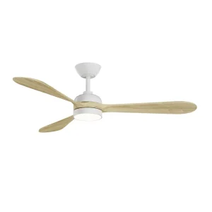 Ventilador de techo Sulion Tonda blanco Pino LED 132 cm