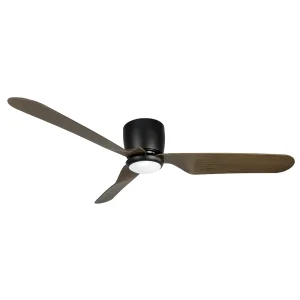 ventilador-techo-sunaca-cabria-led-motor-dc-3-aspas-madera-oscura Ventilador de techo Sunaca Cabria negro madera luz LED 128 cm