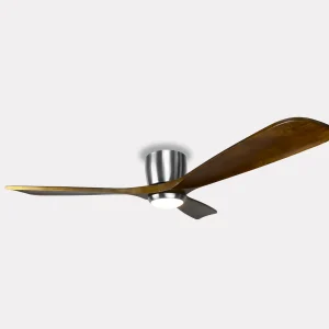 ventilador-techo-sunaca-castulo-led-motor-dc-3-aspas-madera-madera-oscura Ventilador de techo Sunaca Castulo níquel nogal luz LED 132 cm