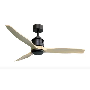 ventilador-techo-sunaca-coron-sin-luz-motor-dc-3-aspas-madera-madera-clara Ventilador de techo Sunaca Coron negro pino sin luz 132 cm
