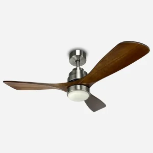 ventilador-techo-sunaca-galena-led-motor-dc-3-aspas-madera-madera-oscura Ventilador de techo Sunaca Galena níquel nogal luz LED 105 cm