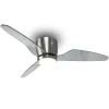 Ventilador de techo Sunaca Himilce níquel transparente LED 105 cm