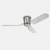ventilador-techo-sunaca-mina-led-motor-dc-niquel-satinado Ventilador de techo Sunaca Mina níquel transparente LED 132 cm