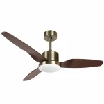 Ventilador de techo Sunaca Nico cuero nogal LED 109 cm